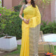 Premium Linen Saree With Mirror Work & Designer Arco Border