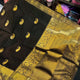 Classic Black Soft Banarasi Silk Saree With Glowing Blouse Piece