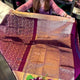 Charming Purple Soft Banarasi Silk Saree With Graceful Blouse Piece