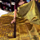 Brown Soft Banarasi Silk Saree with Heavy Blouse Piece
