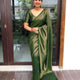 Kanchivaram Green Soft Lichi Silk Saree with Rich Pallu & Jacquard Work