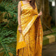 Traditional Mustard Jacquard Silk Saree with Blouse
