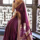 Festive Wear Purple Soft Silk Saree with Blouse Piece