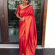 Kanchipuram Red Soft Lichi Silk Saree with Rich Pallu & Jacquard Work
